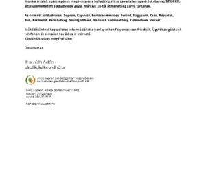 Hulladékudvarok nyitvatartásának felfüggesztése